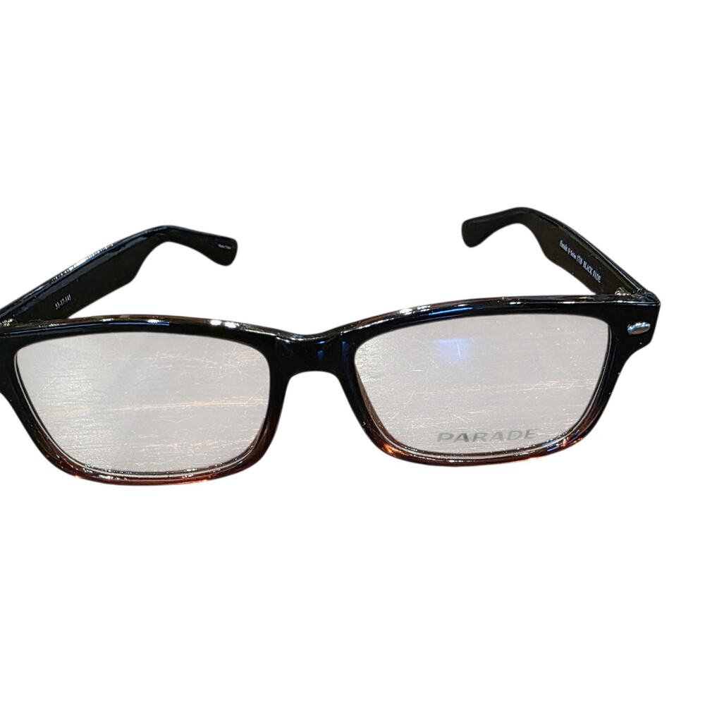 Parade Q-Series 1718 Black Fade Eyeglass Frames 53-17-145 Full Rim NWOT
